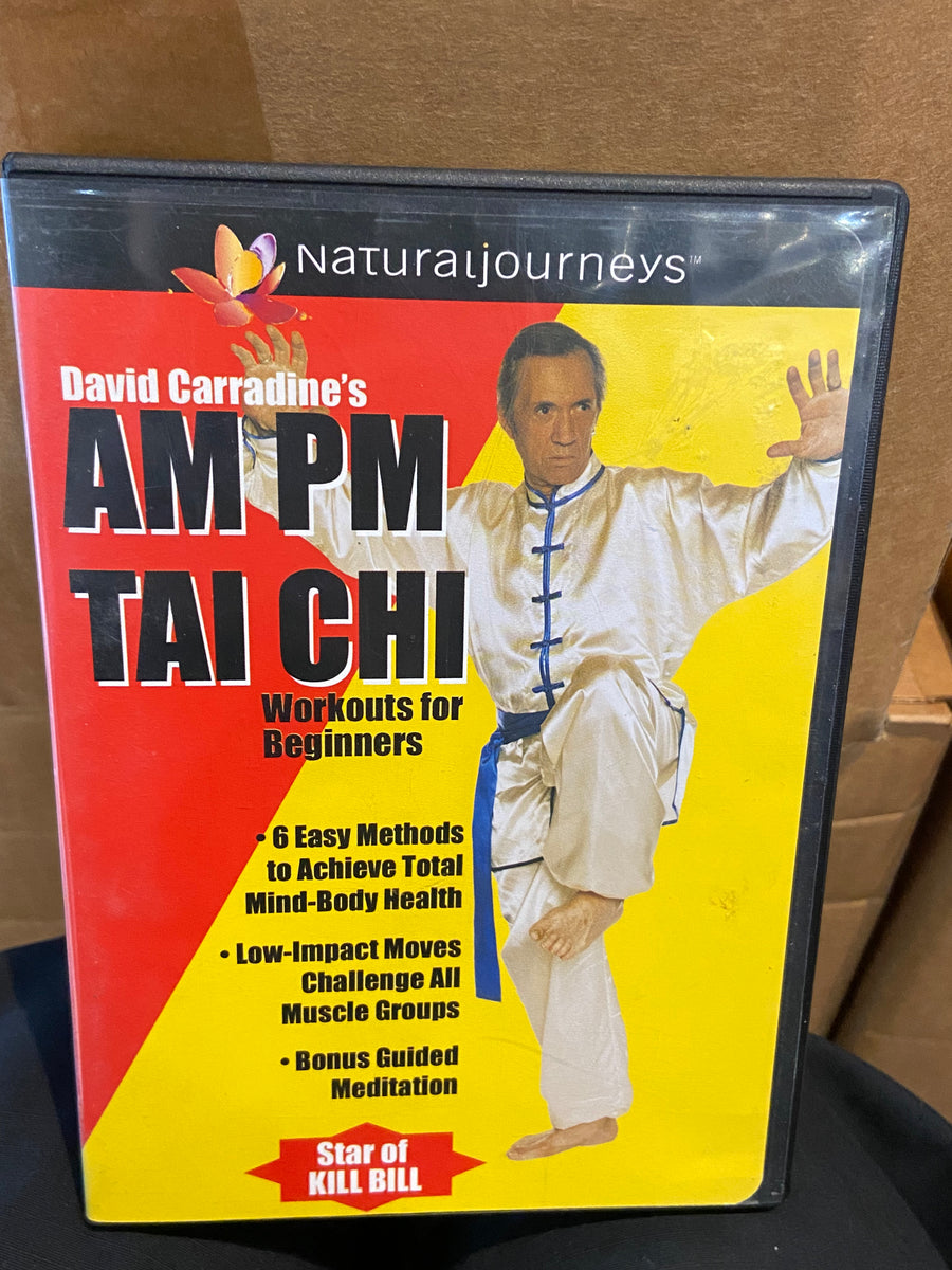 David Carradine's AM PM Tai Chi (2003) Used VG+ DVD 2003 Natural Journeys