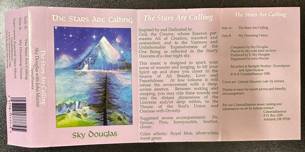 Sky Douglas – The Stars Are Calling - Mint- Cassette Tape 1988 Celestial Essence USA - New Age / Electronic