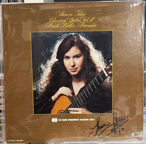 Signed Autographed - Sharon Isbin – Classical Guitar Vol. II Bach Britten Brouwer - COVER ONLY 1979 USA Sound Environment - Classical