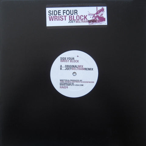 Side Four - Wrist Block - New 12" Single Record 2005 Hidden Agenda USA Vinyl - Techno