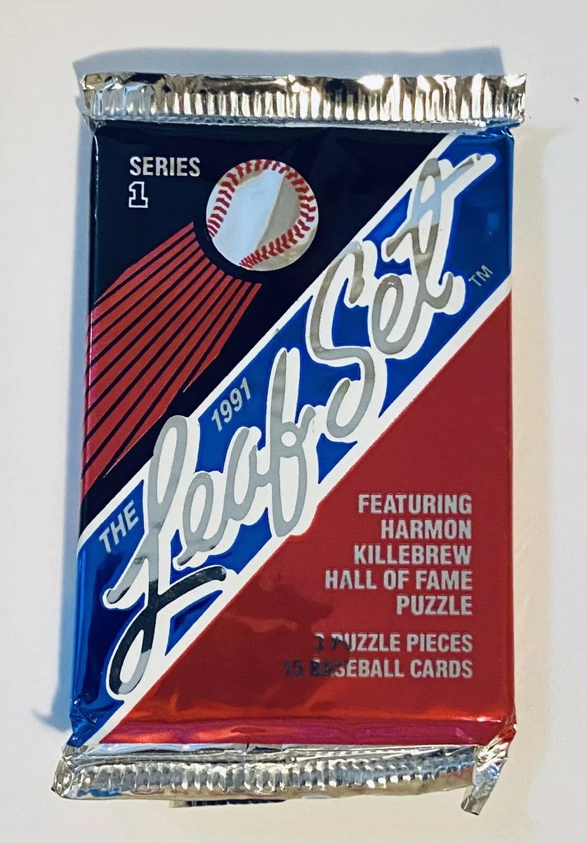 1) One Pack - New Sealed 1991 Leaf Set Series 1 MLB Baseball