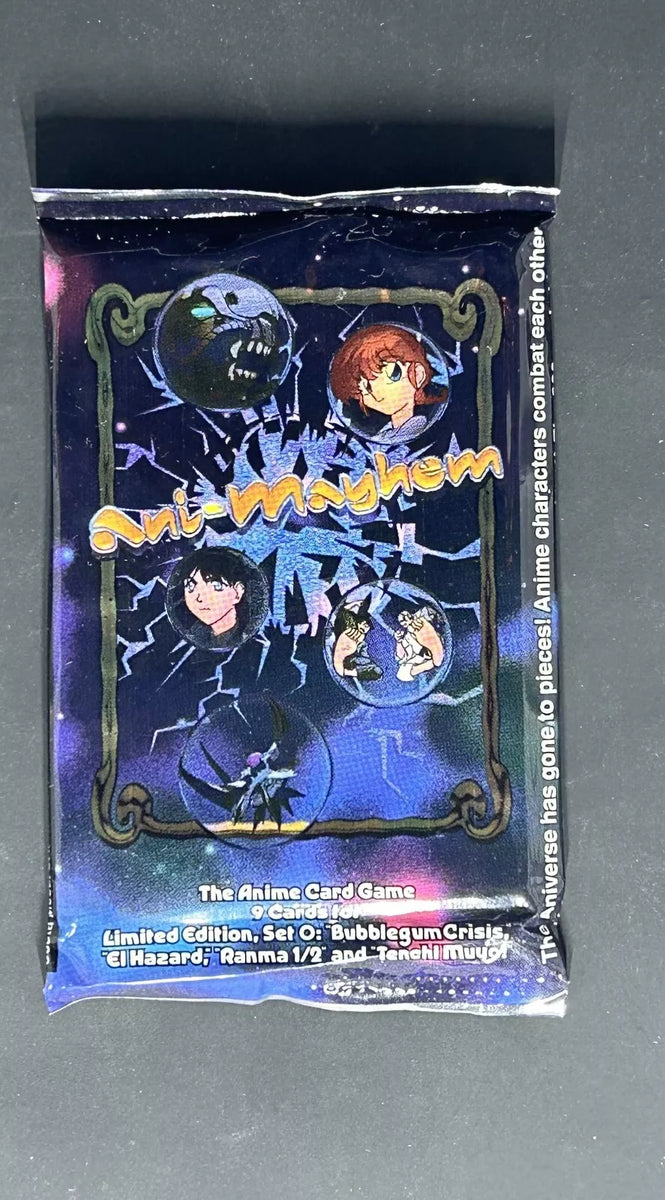 1) One Booster Pack - 1995 PIONEER ANI-MAYHEM Set #0 - Anime 1) One Booster Pack - 1995 PIONEER ANI-MAYHEM Set #0 - Anime