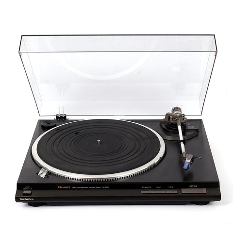 Technics SL-QD33 Direct Drive Turntable - New Audio Technica Headshell & needle / Includes all new cables