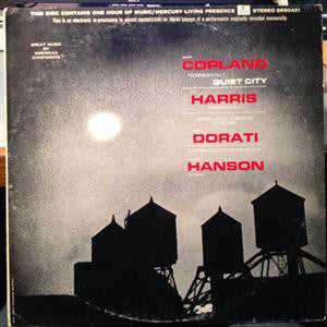 Aaron Copland & Roy Harris ‎– Symphony No. 3 & Quiet City / Symphony No. 3 - VG+ 1965 Mercury Living Stereo USA Original - Classical