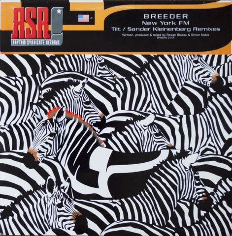 Breeder ‎– New York FM (Tilt / Sander Kleinenberg Remixes) - VG 12” Single Record 2001 Rhythm Syndicate Records UK Import Vinyl - Progressive Trance