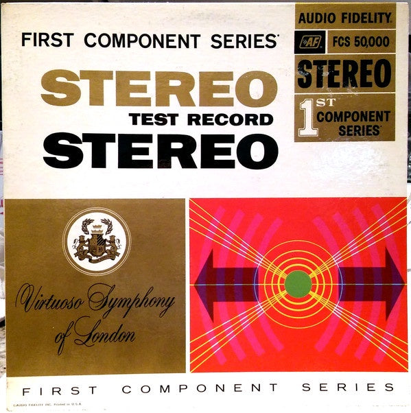Various ‎– Stereo Test Record - VG+ Lp Record 1959 USA Stereo & Shuga Records