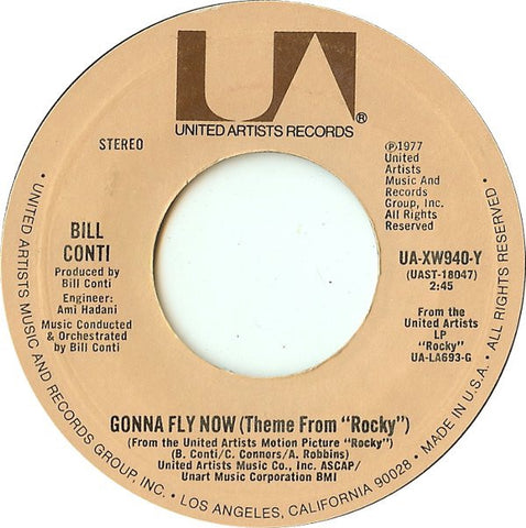 Bill Conti ‎– Gonna Fly Now (Theme From "Rocky") / Reflections - VG+ 45rpm 1976 USA - Jazz / Pop / Soundtrack