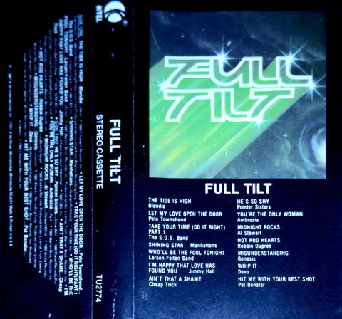 Various ‎– Full Tilt - Used Cassette 1981 K-Tel Records USA - Electronic / Disco