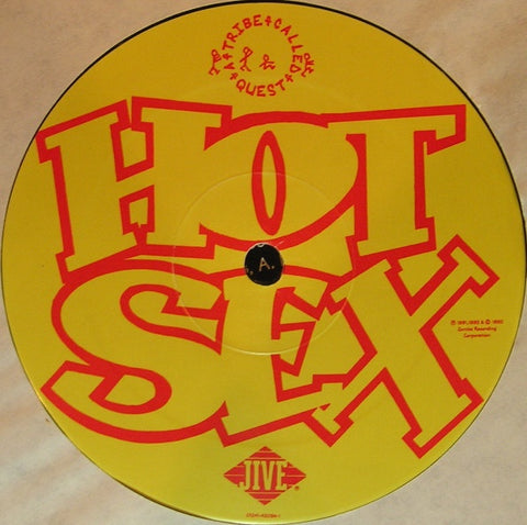 A Tribe Called Quest ‎– Hot Sex - VG- 12" Single 1992 Jive USA - Hip Hop