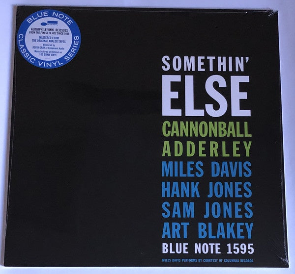 Cannonball Adderley ‎– Somethin' Else (1958) - New LP Record 2021 Blue