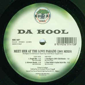 Da Hool ‎– Meet Her At The Love Parade (2001 Mixes) - VG 12" Single Record 2001 Italy Vinyl - Trance