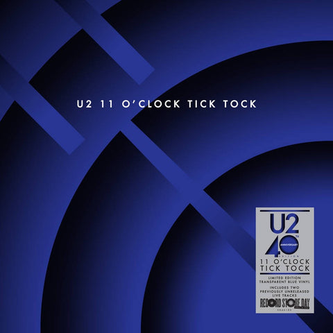 U2 - 11 O’Clock Tick Tock (1980) - New 12" Single Record Store Day 2020 Island 180 Gram Transparent Blue Vinyl - Alternative Rock