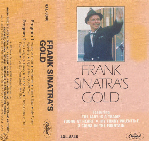 Frank Sinatra - Frank Sinatra's Gold - VG+ 1983 USA Cassette Tape - Jazz Vocal