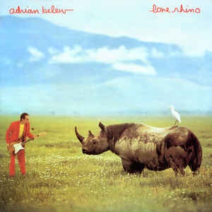 Adrian Below - Lone Rhino - VG+ Lp 1982 Island Records USA - Elctronic / Rock / Pop