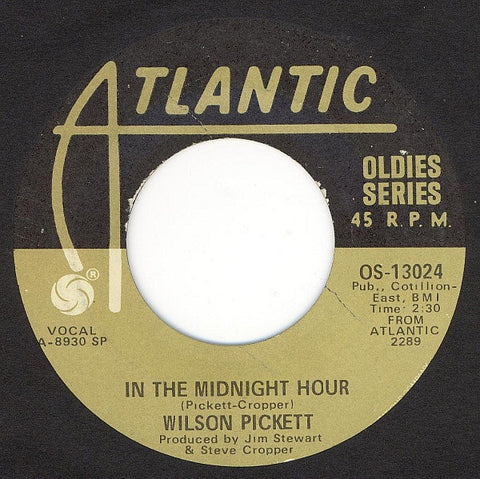 Wilson Pickett ‎– In The Midnight Hour / 634-5789 (Soulsville U.S.A.) - VG 7" Single Used 45rpm Atlantic - Soul
