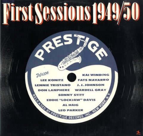Various ‎– First Sessions 1949/50 - VG+ 2 Lp Record 1978 Prestige USA Vinyl - Cool Jazz / Bop
