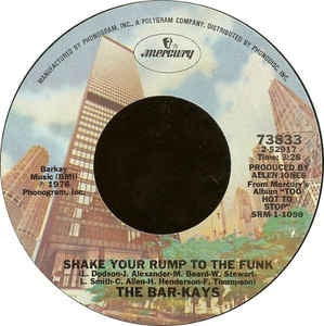 Bar-Kays- Shake Your Rump To The Funk / Summer Of Our Love- VG+ 7" Single 45 Record 1976 USA - Funk / Disco