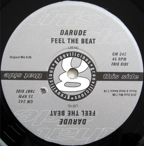 Darude - Feel The Beat - VG+ 12" Single 2001 Groovilicious USA - Trance