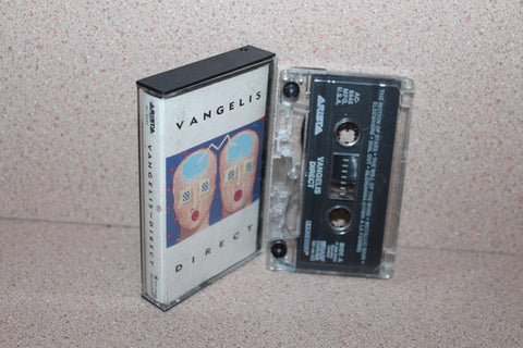 Vangelis - Direct - VG+ 1988 USA Cassette Tape - Ambient/Electronic