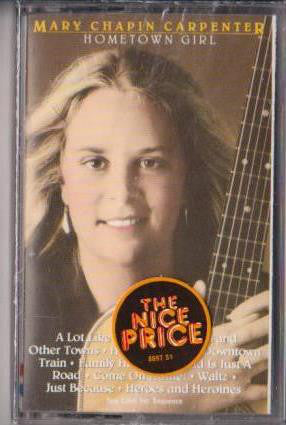 Mary Chapin Carpenter - Hometown Girl - VG+ 1987 USA Cassette Tape - Country