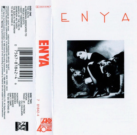 Enya ‎– Enya - Used Cassette 1986 USA Atlantic Records - Electronic / Celtic / New Age