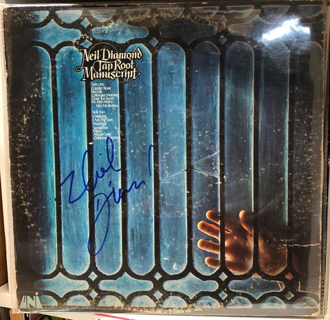 Autographed Signed By - Neil Diamond - Tap Root Manuscript - VG LP Record 1970 UNI USA Vinyl - Pop Rock
