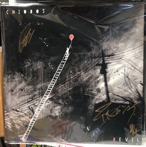 Autographed Signed by Band - Chiodos – Devil - Mint- LP Record 2014 Razor & Tie Grey with Black Smoke Vinyl & Download - Melodic Hardcore / Punk