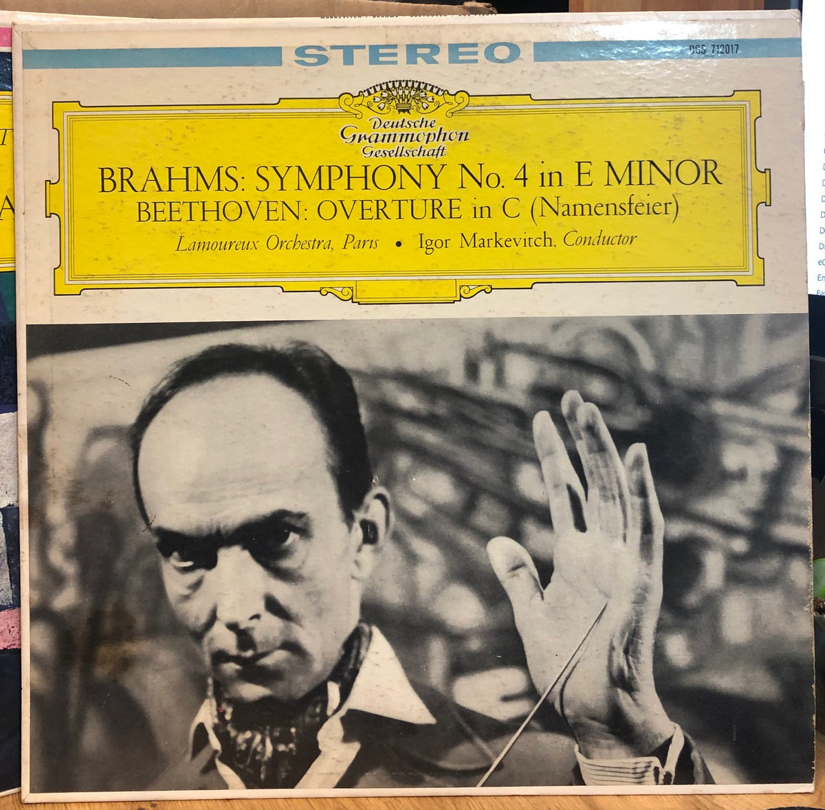 Markevitch - Brahms Symphony No.4 / Beethoven Overture In C - VG+ LP Record  1959 Deutsche Grammophon USA Stereo Vinyl - Classical