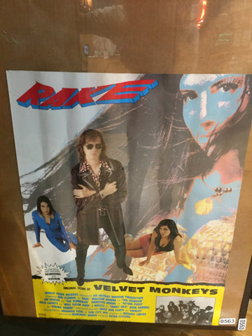 The Velvet Monkeys – Rake  - 1990 Poster p0563