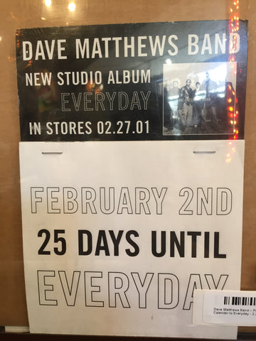 Dave Matthews Band – Promo Countdown Calendar to Everyday - Poster p0139-1