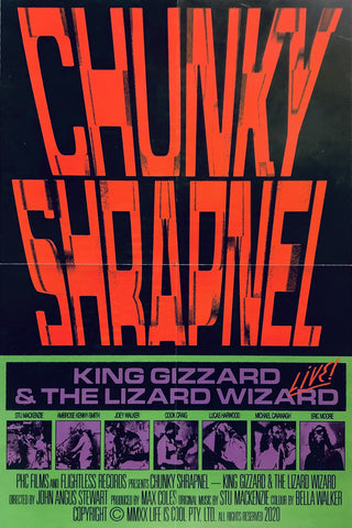 King Gizzard & The Lizard Wizard - Chunky Shrapnel - 16" x 24" Movie Poster p0103