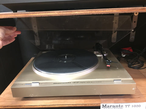 USED Marantz TT1020 Belt Drive Turntable Record Player With New Belt & Audio Technica AT125LC Needle