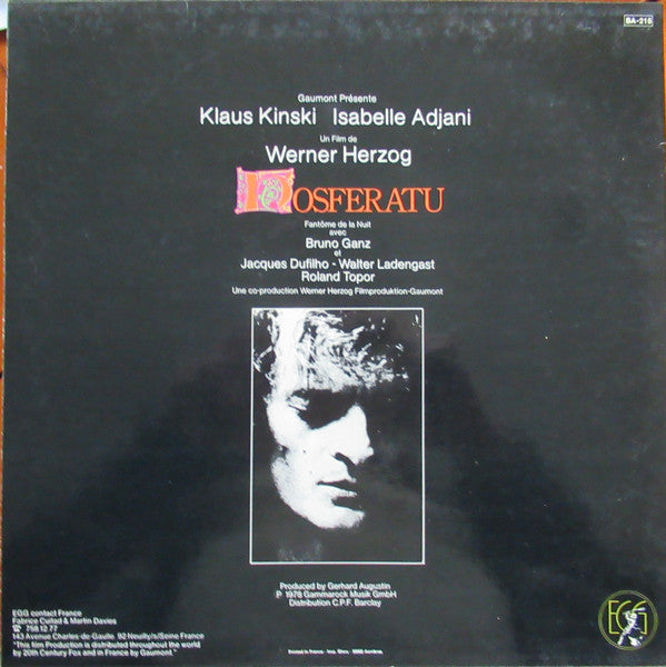 Popol Vuh – On The Way To A Little Way (Soundtracks From "Nosferatu") - Mint- LP Record 1978 Egg France Vinyl - Krautrock / Ambient / Soundtrack