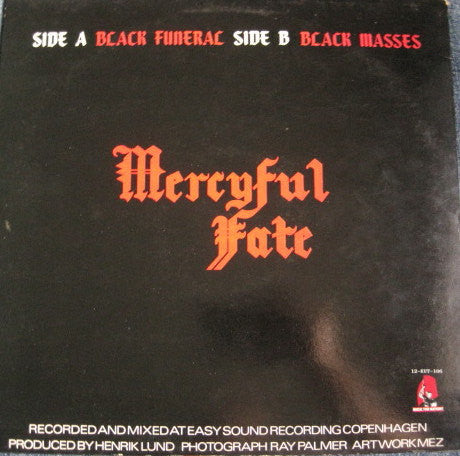 Mercyful Fate / Black Funeral 12インチ Mercyful Fate – Black Funeral - VG+ LP Record 1983 Music For