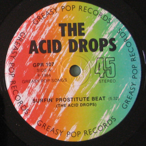 Acid Drops, The – Surfin' Prostitute Beat - Mint- USA 7" Garage Rock/Psych (Australia Made)