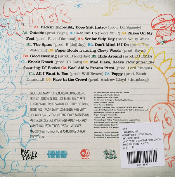 Mac Miller – K.I.D.S. (Kickin Incredibly Dope Shit) (2021, Vinyl) - Discogs