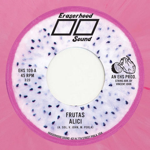 Alici – Frutas / Can't Keep My Plants Alive - New 7" Single Record 2023 Eraserhood Sound Pink Vinyl - MPB / Soul / Tropicalia