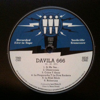 Davila 666 - Live at Third Man (3/6/2011) - New Lp Record  2011 Third Man Vinyl - Garage Rock