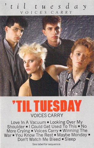Til Tuesday ‎– Voices Carry - Used Cassette 1985 Epic Tape - Synth-Pop / New Wave / Electronic / Rock