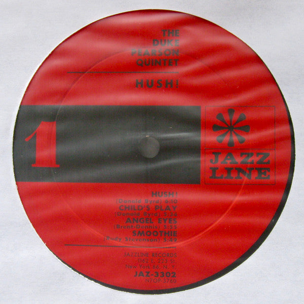 The Duke Pearson Quintet – Hush! - VG+ LP Record 1962 Jazz Line USA Mono Original Deep Groove Vinyl - Jazz / Hard Bop