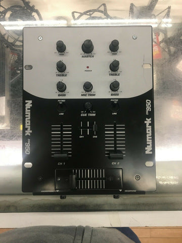 Numark DM950 2 Channel DJ Mixer with Power Adapter