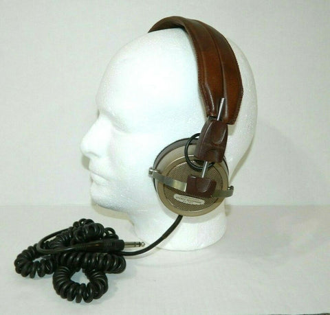 1970's Vintage Audio Technica AT-703 Stereo Audiophile Headphones Vintage Over the head adjustable Brown