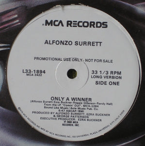 Alfonzo Surrett ‎– Only A Winner - VG+ 12" Single 1980 MCA Promo USA - Funk