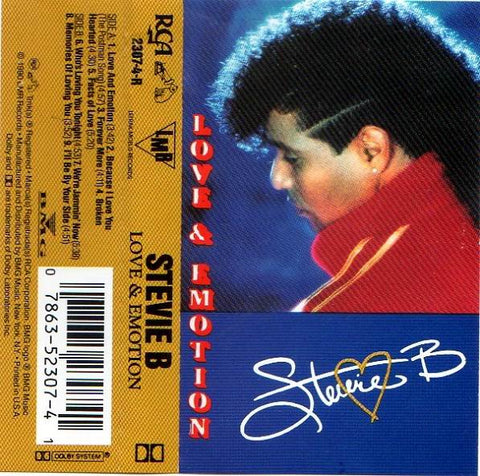 Stevie B ‎– Love & Emotion - Used Cassette 1990 LMR - Electronic / Latin