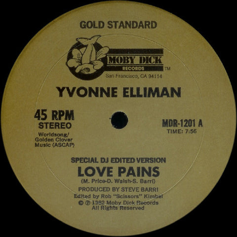 Yvonne Elliman - Love Pains VG+ - 12" Single 1982 Moby Dick USA - Disco