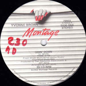 Yvonne Brown - Goin' Down / King Of The Groove - M- 12" 1982 Montage Records USA - Disco