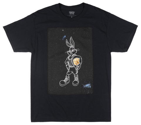 Looney Tunes - Men's Black Space Jam Bugs Bunny Basketball T-Shirt