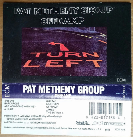 Pat Metheny Group - Offramp - VG+ 1982 USA Cassette Tape - Jazz