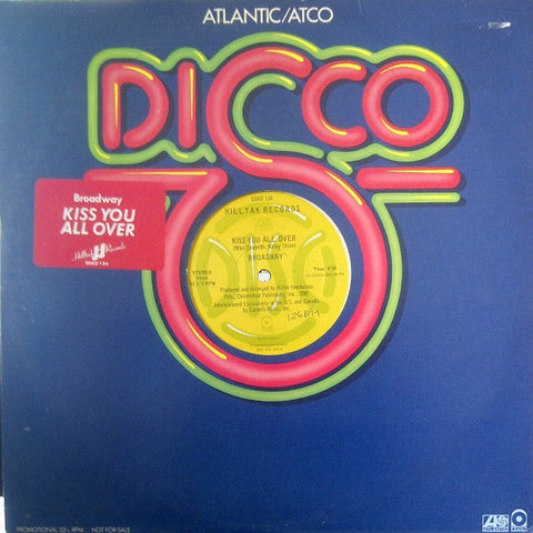 Broadway ‎– Kiss You All Over - VG+ 12" Single Record 1978 Atlantic USA Promo Vinyl - Disco