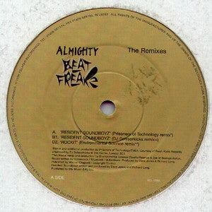 Almighty Beatfreakz - The Remixes - M- 12" Single 1998 Related USA - Breaks / Jungle